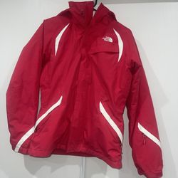 The North Face Women's S Hot Pink/Red Hyvent Full Zip Hooded Snow Ski Jacket