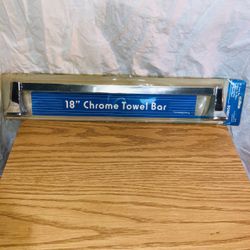 18" Chrome Towel Bar Contemporary