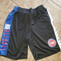 Detroit Piston Basketball Short's Throwback 