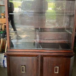 **LOWER PRICE! Vintage Solid Wood Cabinet**