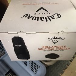 New In Package Galloway Golf Collapsible Golf Bag Carrier Wheeled Travel Bag See All Pictures Only $100