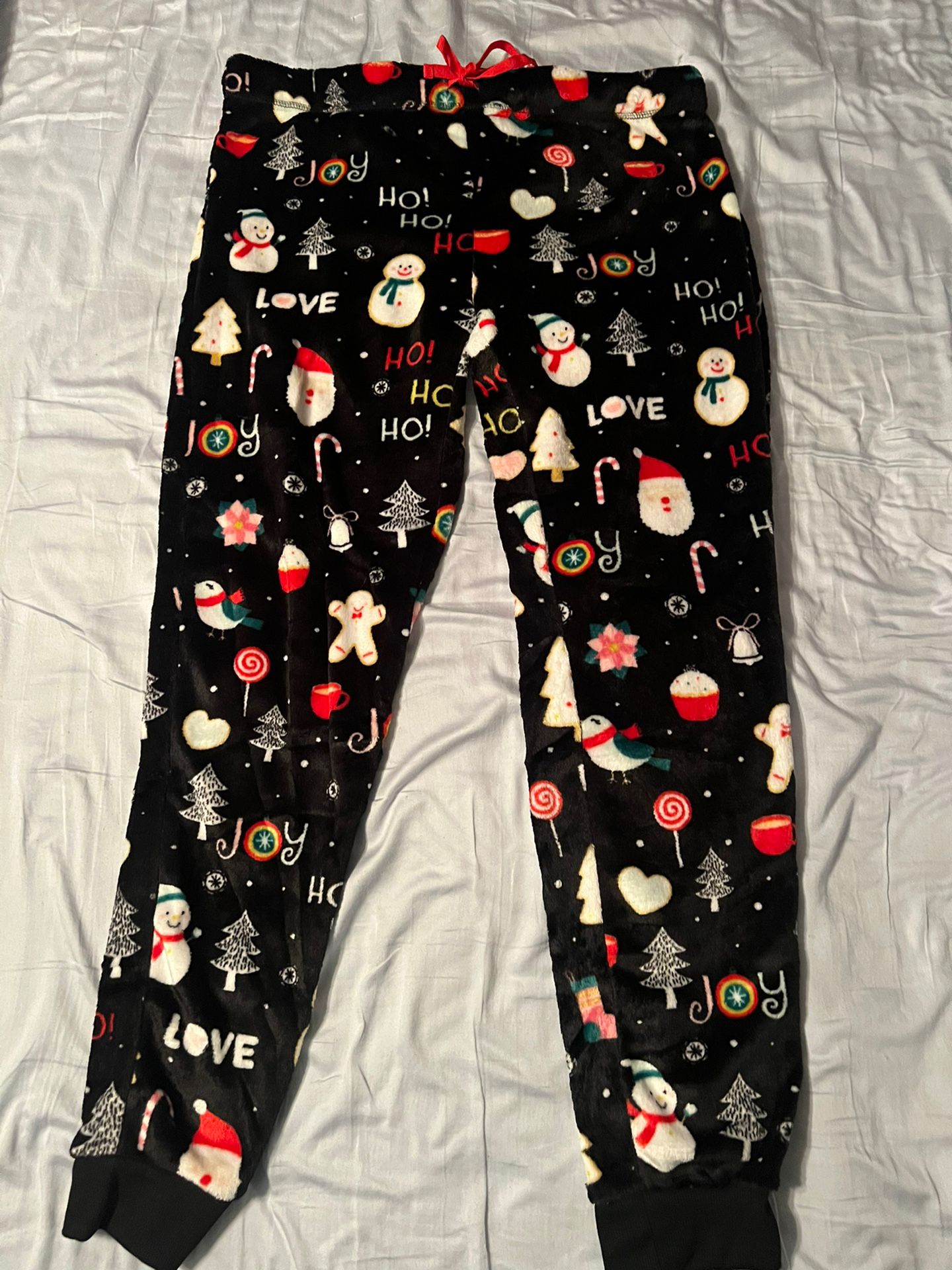 Secret Treasures lady’s sleep pants, size large (12/14) fleece, Christmas print, new with tags