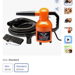 Portable pet dryer ( $139 @Chewy’s)