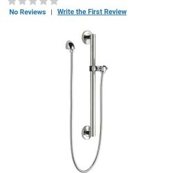 Delta Shower 27.5 Faucet,adjust Slide Grab Bar,assemble wELBOW  Chrome