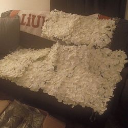 White flower backdrop 11 piece