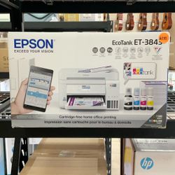 EPSON ECOTANK ET-3843 CARTRIDGE-FREE HOME OFFICE PRINTER.