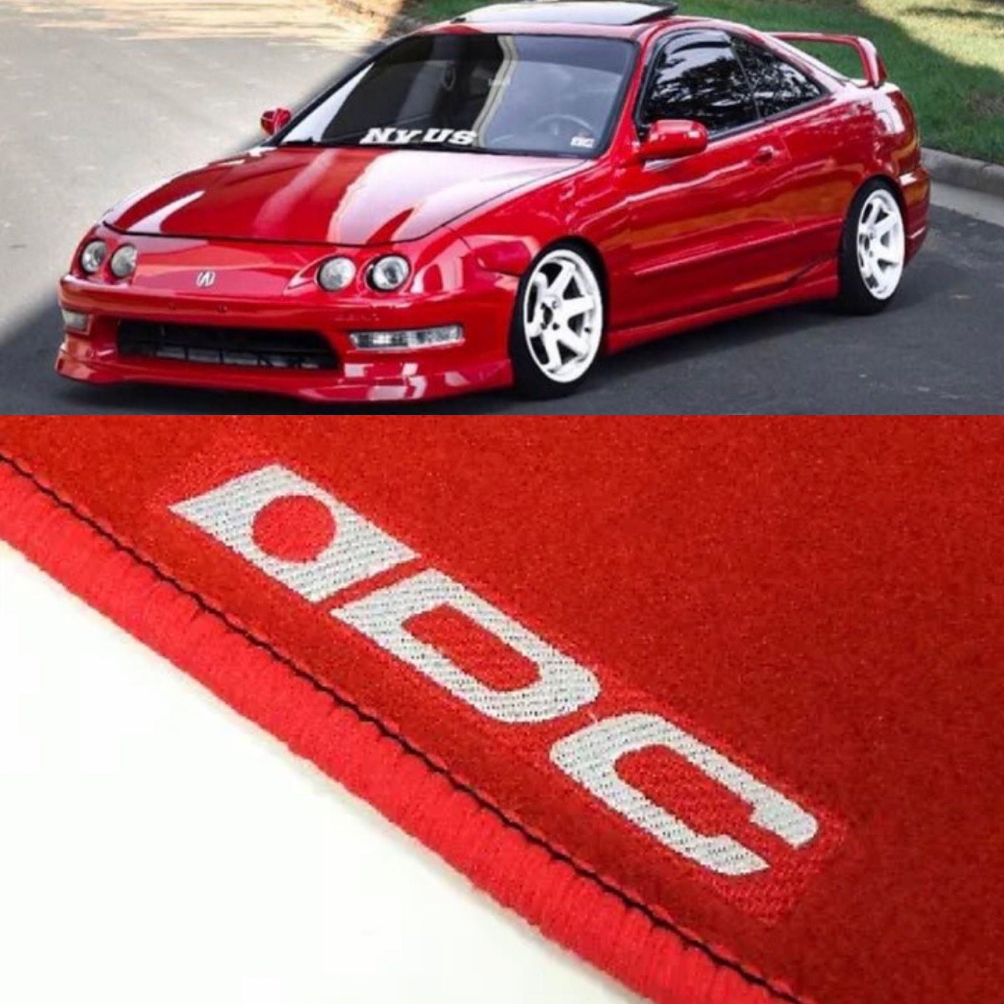 Floor Mats For Acura Integra Fits 1994 through 2001 Front and Rear The Two Fronts Have DC Logo
