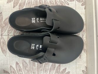 Birkenstock Black Boston Leather