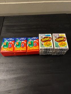 1987, 1988, 1989 Topps football cards / packs
