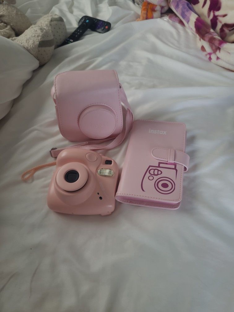 Instax Mini 7+ Camera With Case And Album Pink 