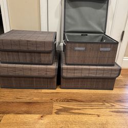 4 Storage  Boxes 