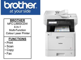 Brother MFC-L8900CDW: OPEN BOX FACTORY REFURBISHED-No Drum Unit