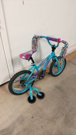 Girls kids bike bicycle with training wheels