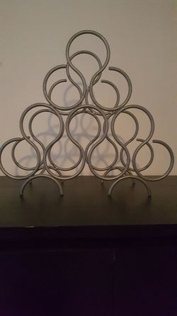 Solid wine rack.