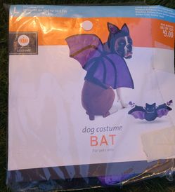 Bat Dog Halloween Costume Size Large