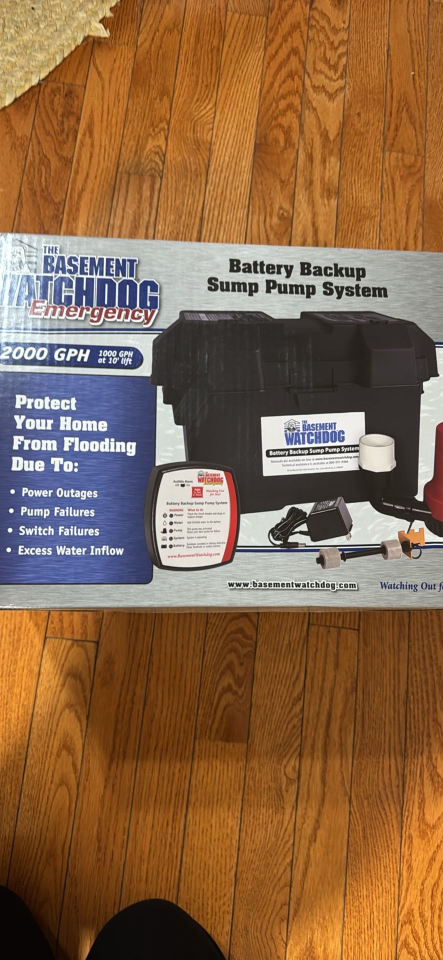 Battery Backup Sump Pump System