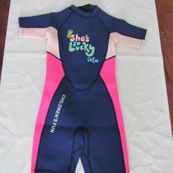 New Girls 5/6T Spring Wetsuit 