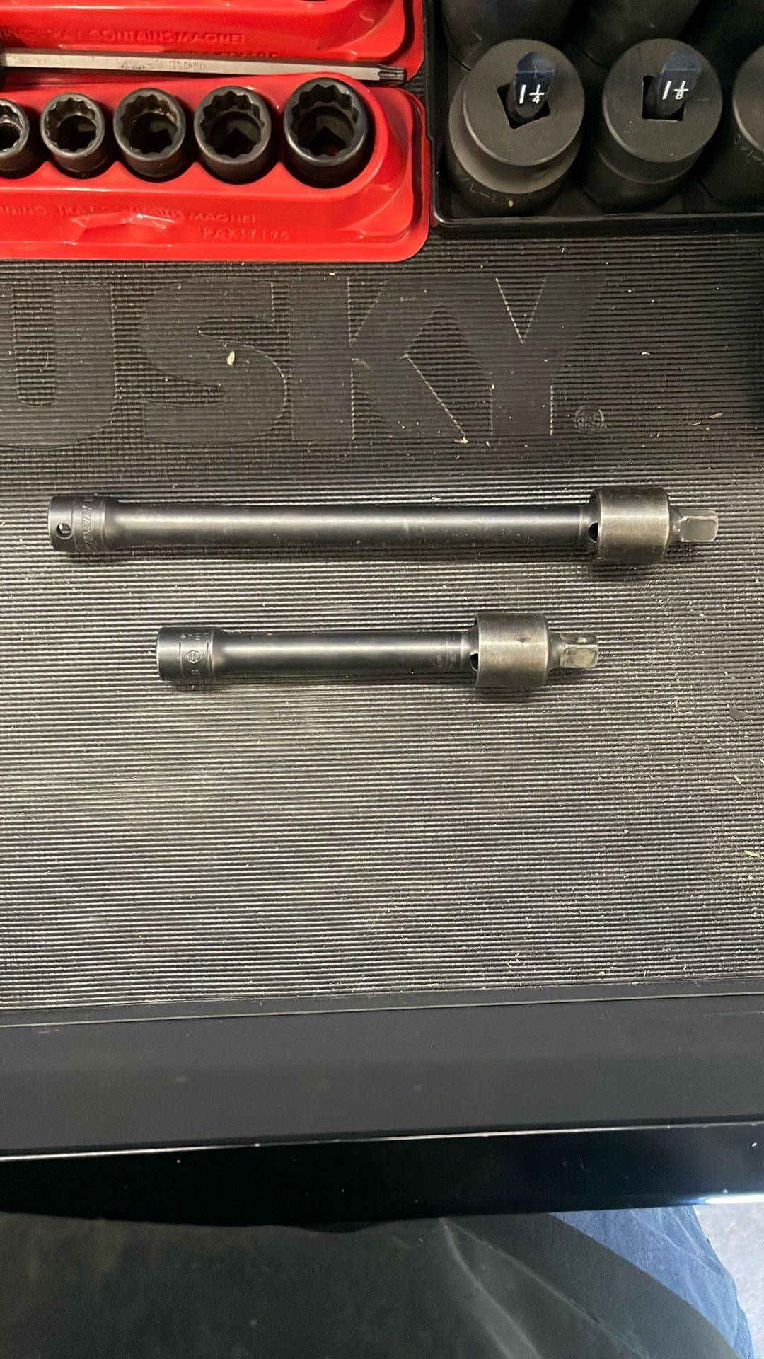 2 pc 3/8" Drive Impact Swivel Extension Set (6 and 9")