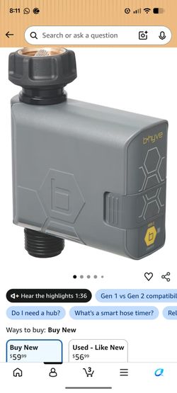 Orbit 90205Z B-hyve Gen 2 Smart Hose Watering Timer