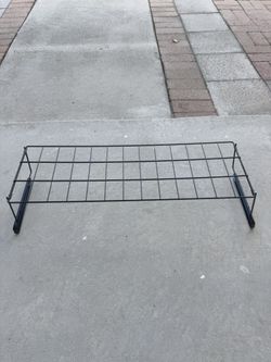 ► Shoe Rack Metal Organizer add on shelf 24” x 8” x 5.5” w/ Bottom Clamps