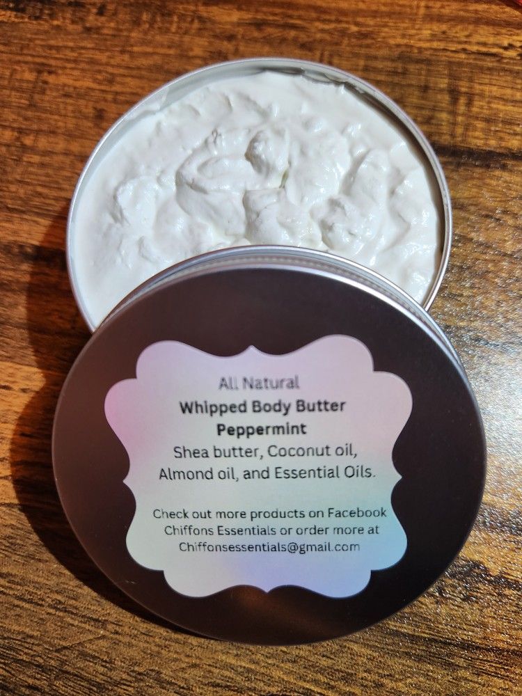 All Natural Whipped Body Butter "Peppermint"
