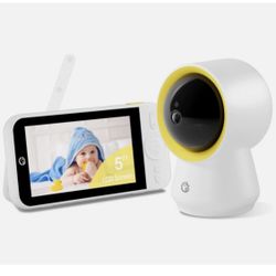 New Ellie Baby Monitor, No WiFi Ellie Baby Monitor No WiFi, Baby Monitor with Camera and Audio, 5" IPS 1080P