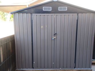 5x7 (ft) aluminum and galvanized steel shed