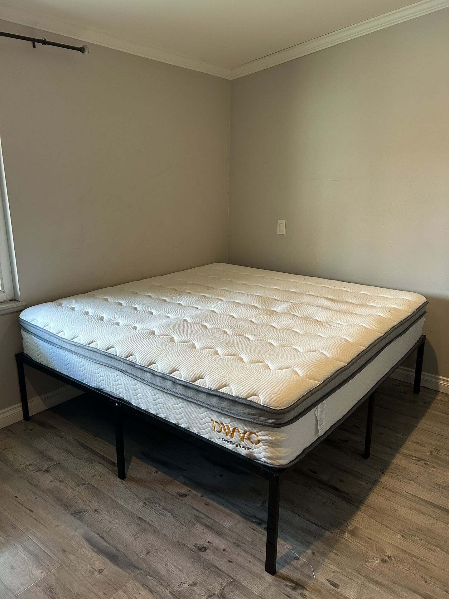 KING SIZED BED WITH FRAME INCLUDED