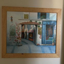 Street Scene Framed Art Work