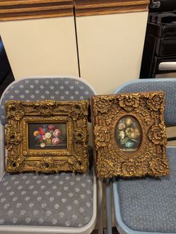 Oil paintings both 80.00