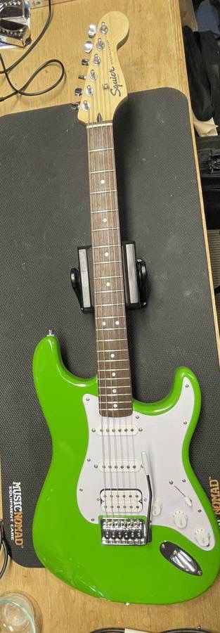 Fender Squier Stratocaster Electric Guitar - Like new with pro setup -