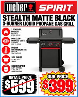 Weber Spirit 3 Burner Gas Grill