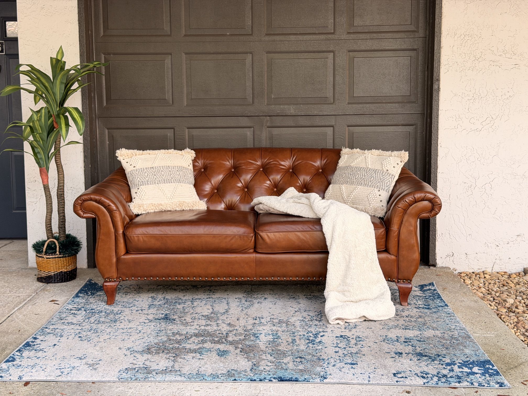 Leather Chesterfield Ralph Lauren Couch Sofa Very Rare