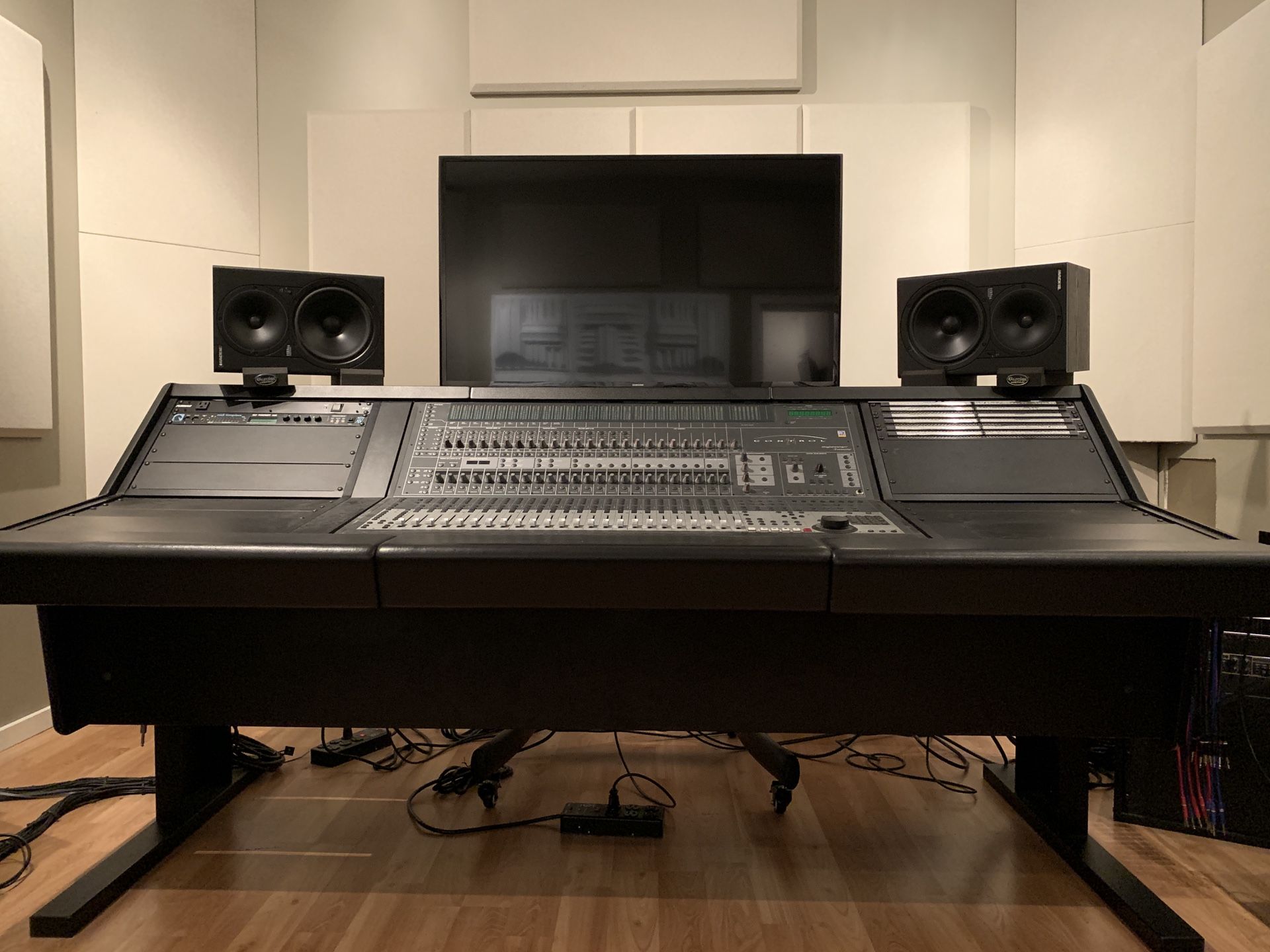 Digidesign Control 24 Recording Console and Custom Desk