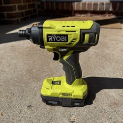 Ryobi ONE+ Cordless 1/4” Impact Driver and Battery