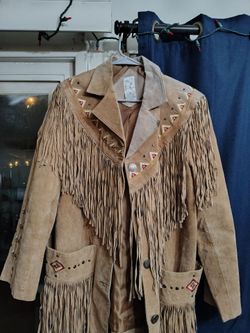 Roaman's genuine suede fringe jacket!