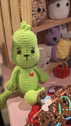 Handmade Crocheted Grinch...$25