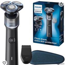 Philips Norelco Exclusive Shaver 5000X with SkinGlide Protective Coating, Rechargeable Wet & Dry Shaver with Precision Trimmer and Storage Pouch