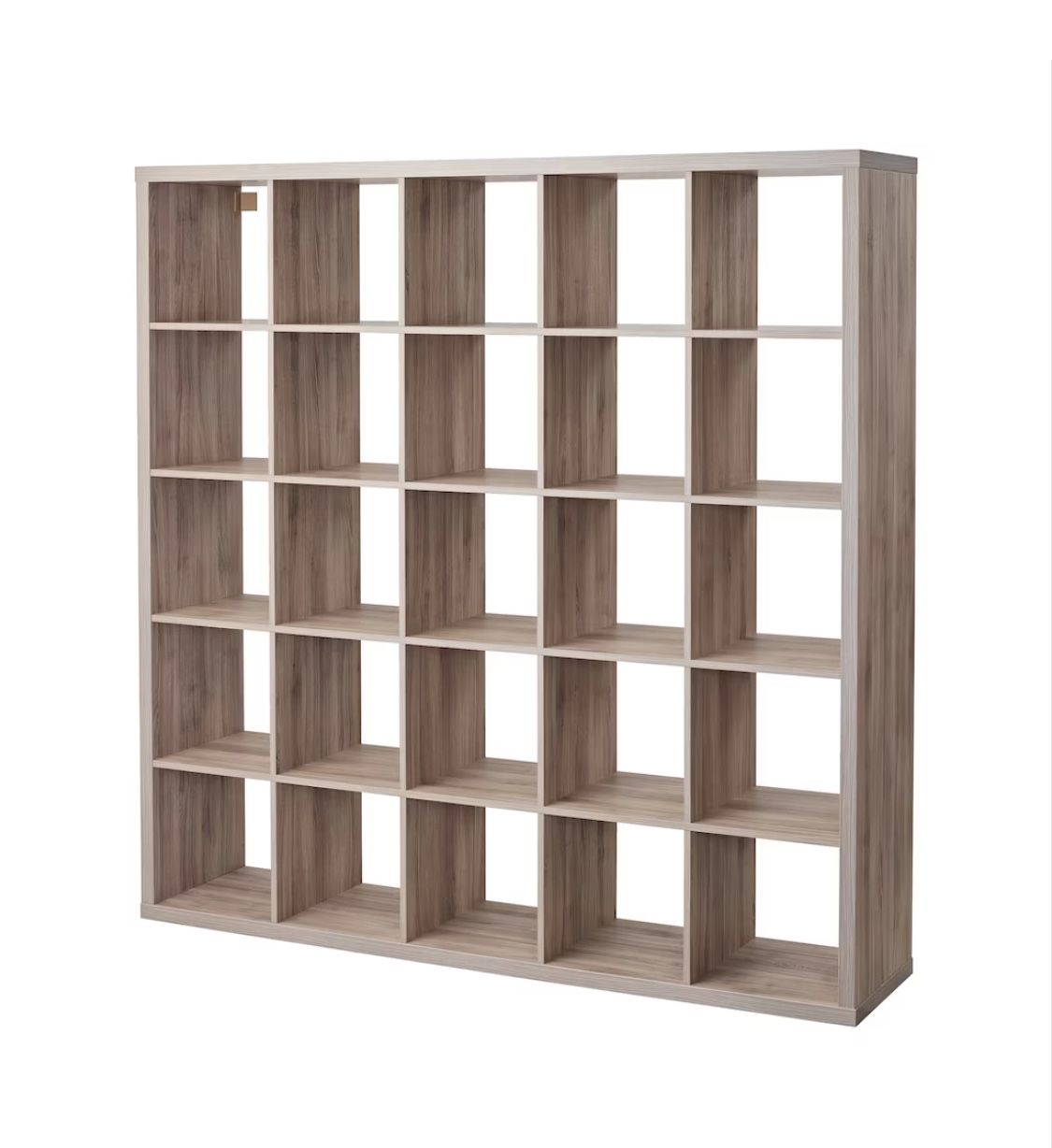 IKEA KALLAX 5x5 Shelf Unit - Walnut/Light gray