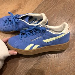 Blue Reeboks size W7