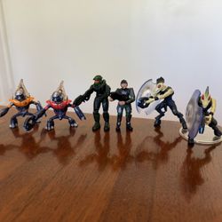 HALO Mini Green Master Chief Jackal Grunt Soldier Plasma Pistol Assault Rifle Shield