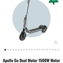 Apollo Dual Motor Electric Scooter 