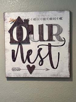 Our Nest Wall Decor Art
