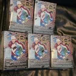 2022-23 Skybox Metal Universe Hockey Blaster Box New Factory Sealed! 5 Box Lot!