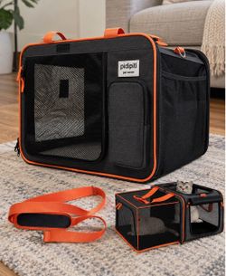 Expandable Cat Carrier + Portable Litter Box
