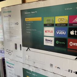 58” Inch Hisense Smart Roku UHDTV 4K 