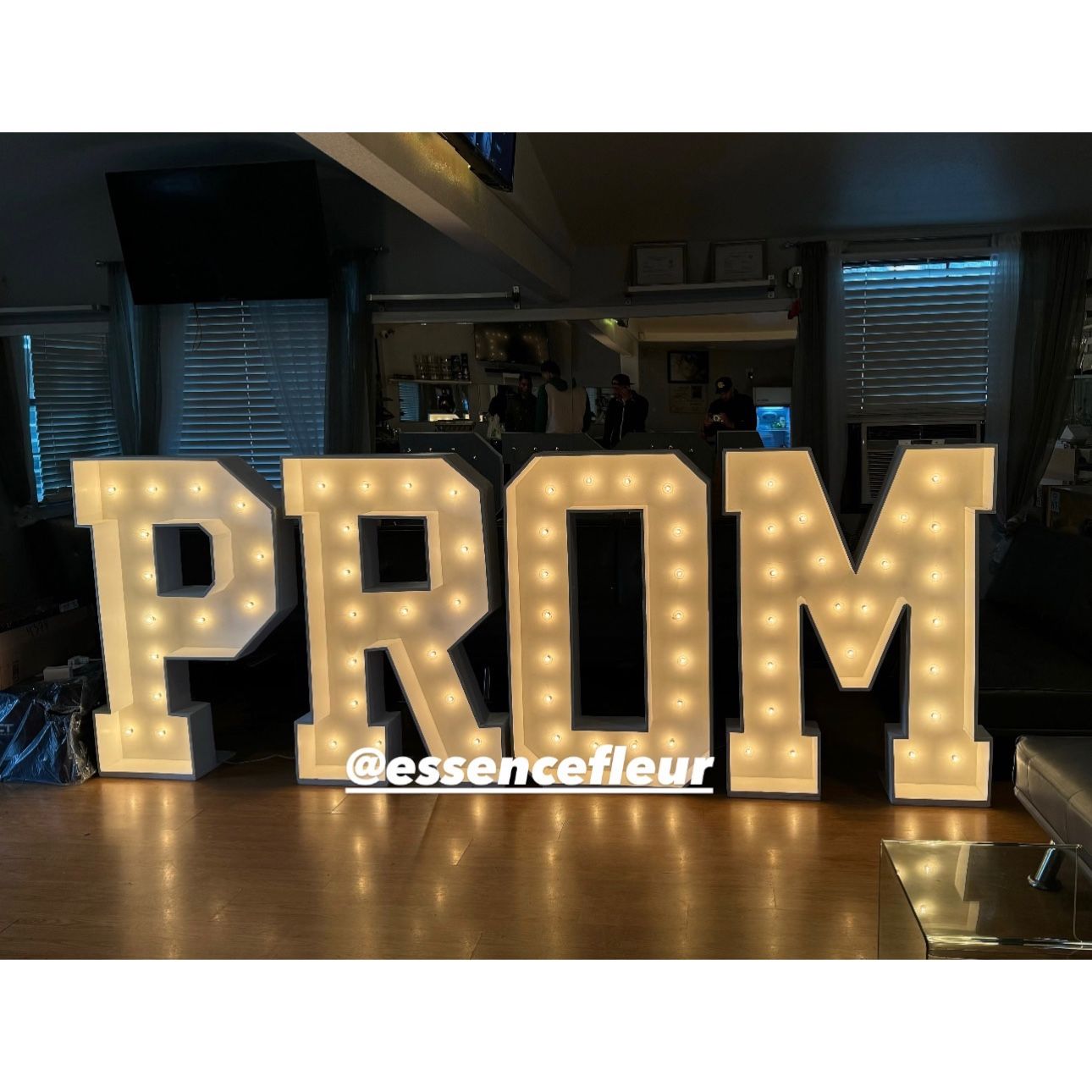 PROM Marquee Letters