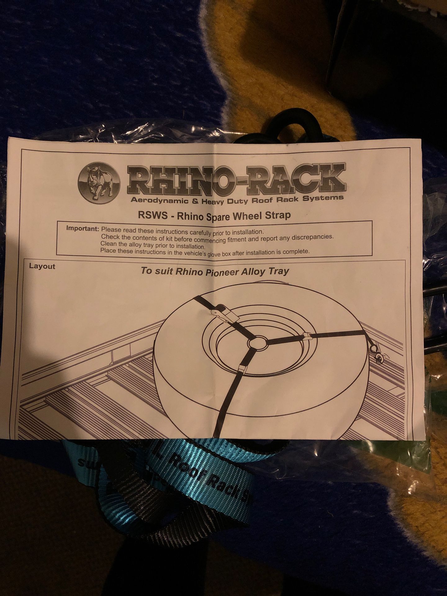 Rhino rack wheel strap