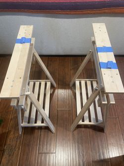 Wooden Trestle - IKEA MITTBACK