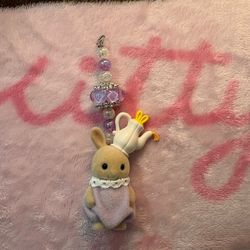 Calico Critters Keychain- Teacup Rabbit